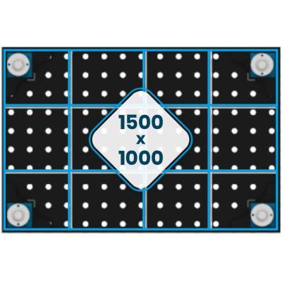 Svejsebord med ribber 1500x1000mm