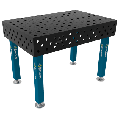 Svejsebord PLUS Størrelse - 1200x800mm, Gitter - 100x100mm, System - Φ28, Ben - På fødderne