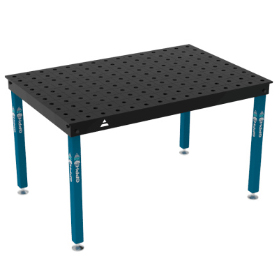 Mesa de soldadura BASIC Tamanho - 1500x1000mm, Grelha - 100x100mm, Sistema - Φ28, Pernas - Nos pés