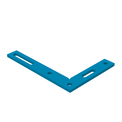 Platte winkelhaak 350x250mm, System - Φ16, Serie - PLUS