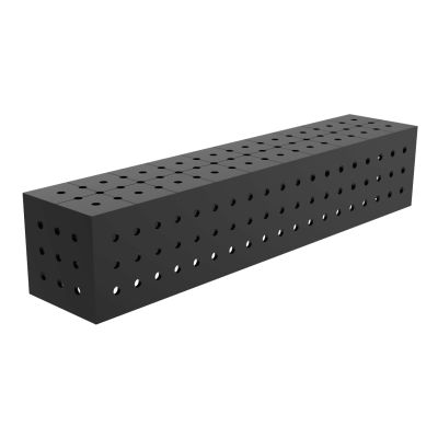 Sveisekoblingsblokk 1000x200x200mm, Rutenett - 50x50mm, System - Φ16, For table - ECO