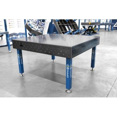 Welding table PLUS Grid - 100x100mm, System - Φ16, Size - 1500x1480mm Welding table PLUS Grid - 100x100mm, System - Φ16, Size - 1500x1480mm
