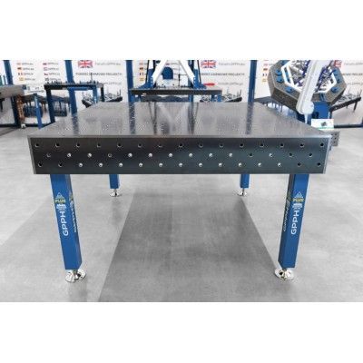 Welding table PLUS Grid - 100x100mm, System - Φ16, Size - 1500x1480mm Welding table PLUS Grid - 100x100mm, System - Φ16, Size - 1500x1480mm