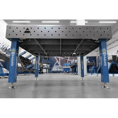 Metināšanas galds PLUS Tīkls - 100x100mm, Sistēma - Φ16, Izmērs - 1500x1480mm