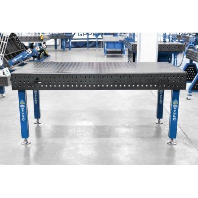 Mesa de soldadura PLUS Grelha - 50x50mm, Sistema - Φ16, Tamanho - 2000x1000mm