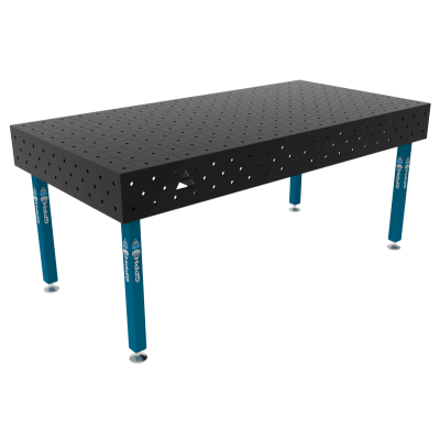 Lastafel ECO Maat - 2000x1000mm, Rooster - 100x100mm, System - Φ16, Benen - Op voeten
