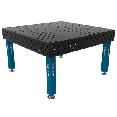 Mesa de soldadura PRO Cuadrícula - 100x100mm, Sistema - Φ28, Tamaño - 1500x1480mm, Patas - En los pies