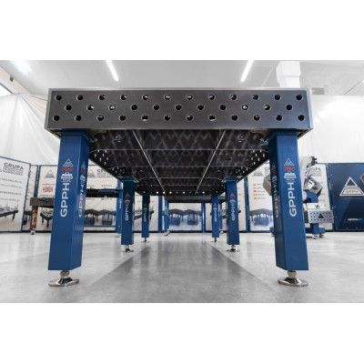Metināšanas galds PRO Sistēma - Φ28, Izmērs - 2400x1200mm, Tīkls - diagonāle