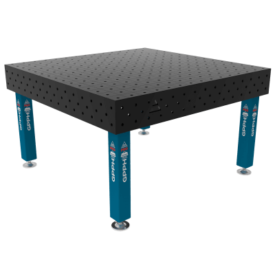 Kaynak masası PRO Izgara - 100x100mm, Sistem - Φ16, Boyut - 1500x1480mm, Bacaklar - Ayaklarda