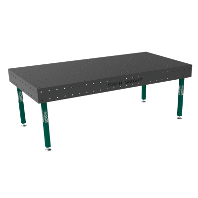 Suvirinimo stalas SMART Tinklelis - 100x100mm, Sistema- Φ16, Dydis - 2400x1200mm, Kojos - ant pėdų, Stalviršio storis - 15mm