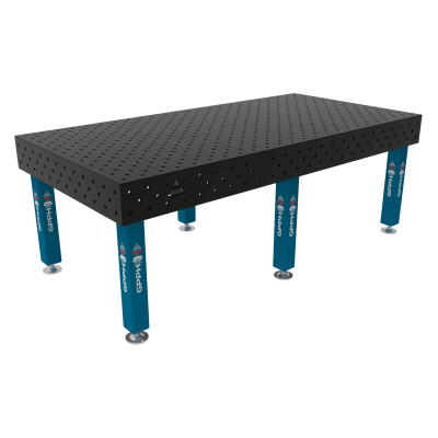 Metināšanas galds PRO Sistēma - Φ16, Izmērs - 2400x1200mm, Kājas - uz pēdām, Tīkls - diagonāle
