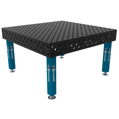 Sveisebord PRO System - Φ28, Størrelse - 1500x1480mm, Ben - På føttene, Rutenett - diagonal