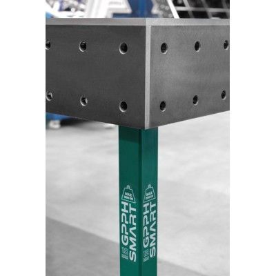 Svejsebord SMART Gitter - 100x100mm, System - Φ16, Størrelse - 1500x1000mm, Bordplade - 12mm