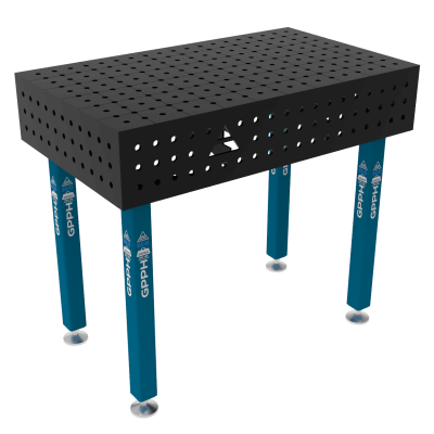 Kaynak masası ECO Boyut - 1000x600mm, Izgara - 50x50mm, Sistem - Φ16, Bacaklar - Ayaklarda