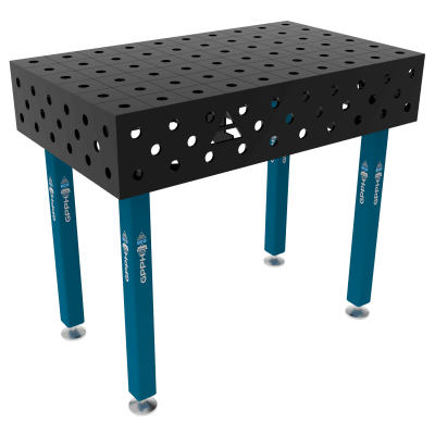 Table de soudage ECO Taille - 1000x600mm, Grille - 100x100mm, Système - Φ28, Pattes - Sur les pieds