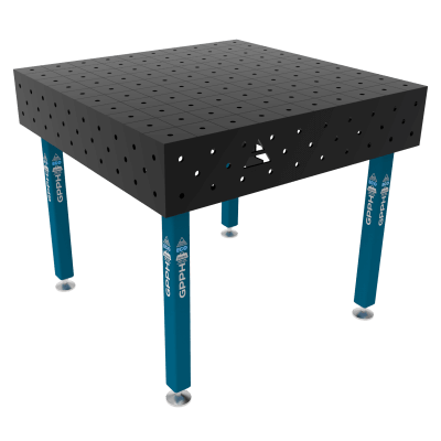 Welding table ECO Size - 1000x1000mm, Grid - 100x100mm, System - Φ16, Legs - On feet
