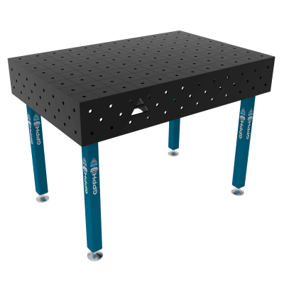 Mesa de soldadura ECO Tamanho - 1200x800mm, Grelha - 100x100mm, Sistema - Φ16, Pernas - Nos pés