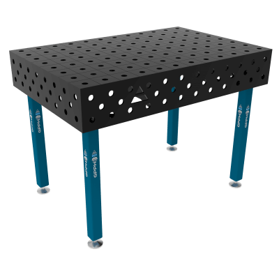 Mesa de soldadura ECO Tamaño - 1200x800mm, Cuadrícula - 100x100mm, Sistema - Φ28, Patas - En los pies