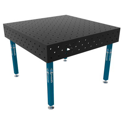 Metināšanas galds ECO Izmērs - 1200x1200mm, Tīkls - 100x100mm, Sistēma - Φ16, Kājas - uz pēdām