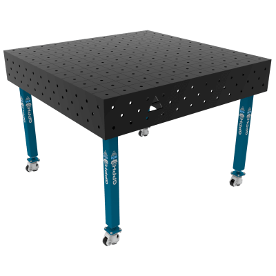 Suvirinimo stalas ECO Dydis - 1200x1200mm, Tinklelis - 100x100mm, Sistema- Φ16, Kojos - ant ratukų
