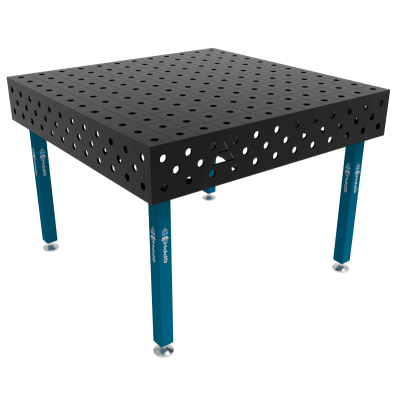 Mesa de soldadura ECO Tamaño - 1200x1200mm, Cuadrícula - 100x100mm, Sistema - Φ28, Patas - En los pies