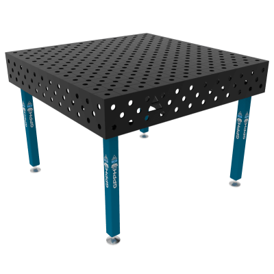Metināšanas galds ECO Izmērs - 1200x1200mm, Tīkls - diagonāle, Sistēma - Φ28, Kājas - uz pēdām