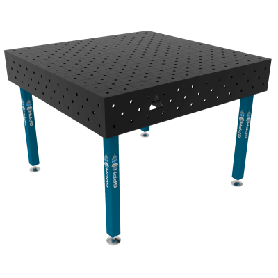 Sveisebord ECO Størrelse - 1200x1200mm, Rutenett - diagonal, System - Φ16, Ben - På føttene