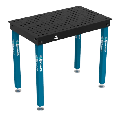 Welding table BASIC Size - 1000x600mm, Grid - 50x50mm, System - Φ16, Legs - On feet