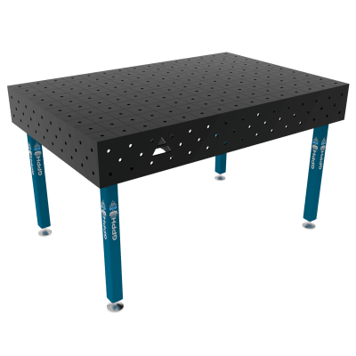 Table de soudage ECO Taille - 1500x1000mm, Grille - 100x100mm, Système - Φ16, Pattes - Sur les pieds