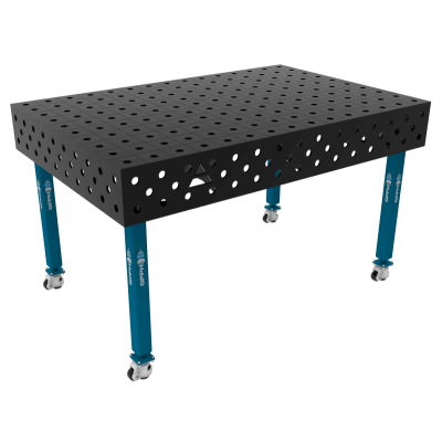 Lastafel ECO Maat - 1500x1000mm, Rooster - 100x100mm, System - Φ28, Poten - Op wielen