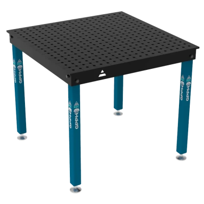 Metināšanas galds BASIC Izmērs - 1000x1000mm, Tīkls -50x50mm, Sistēma - Φ16, Kājas - uz pēdām