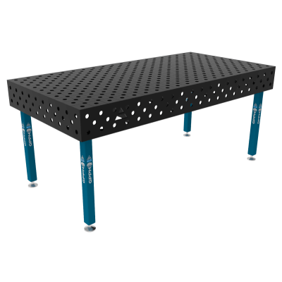 Kaynak masası ECO Boyut - 2000x1000mm, Izgara - diyagonal, Sistem - Φ28, Bacaklar - Ayaklarda