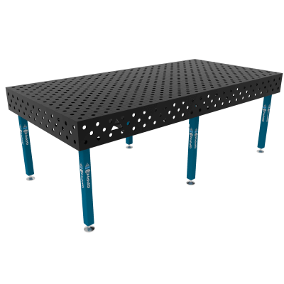 Lastafel ECO Maat - 2400x1200mm, Rooster - diagonaal, System - Φ28, Benen - Op voeten