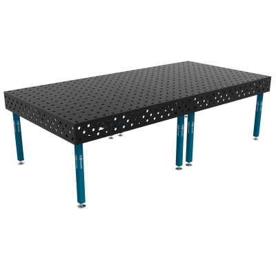 Mesa de soldadura ECO Tamaño - 3000x1480mm, Cuadrícula - 100x100mm, Sistema - Φ28, Patas - En los pies