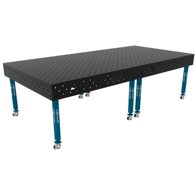 Table de soudage ECO Taille - 3000x1480mm, Grille - diagonale, Système - Φ16, Pieds - Sur roues