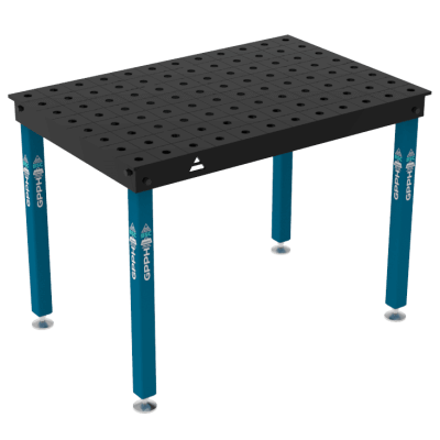 Mesa de soldadura BASIC Tamaño - 1200x800mm, Cuadrícula - 100x100mm, Sistema - Φ28, Patas - En los pies