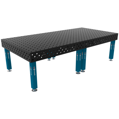 Mesa de soldadura PRO Tamaño - 3000x1480mm, Cuadrícula - 100x100mm, Sistema - Φ28, Patas - En los pies