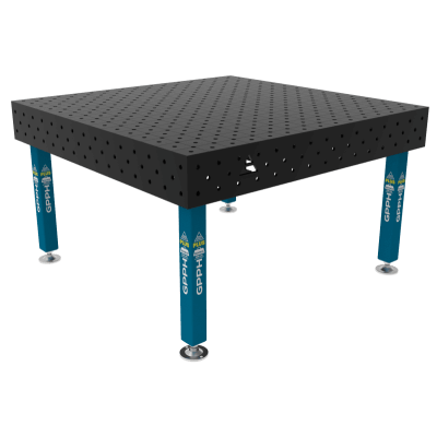 Kaynak masası PLUS Boyut - 1500x1480mm, Izgara - diyagonal, Sistem - Φ16, Bacaklar - Ayaklarda