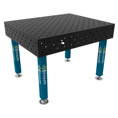 Welding table PLUS Size - 1200x1000mm, Grid - diagonal, System - Φ16, Legs - On feet