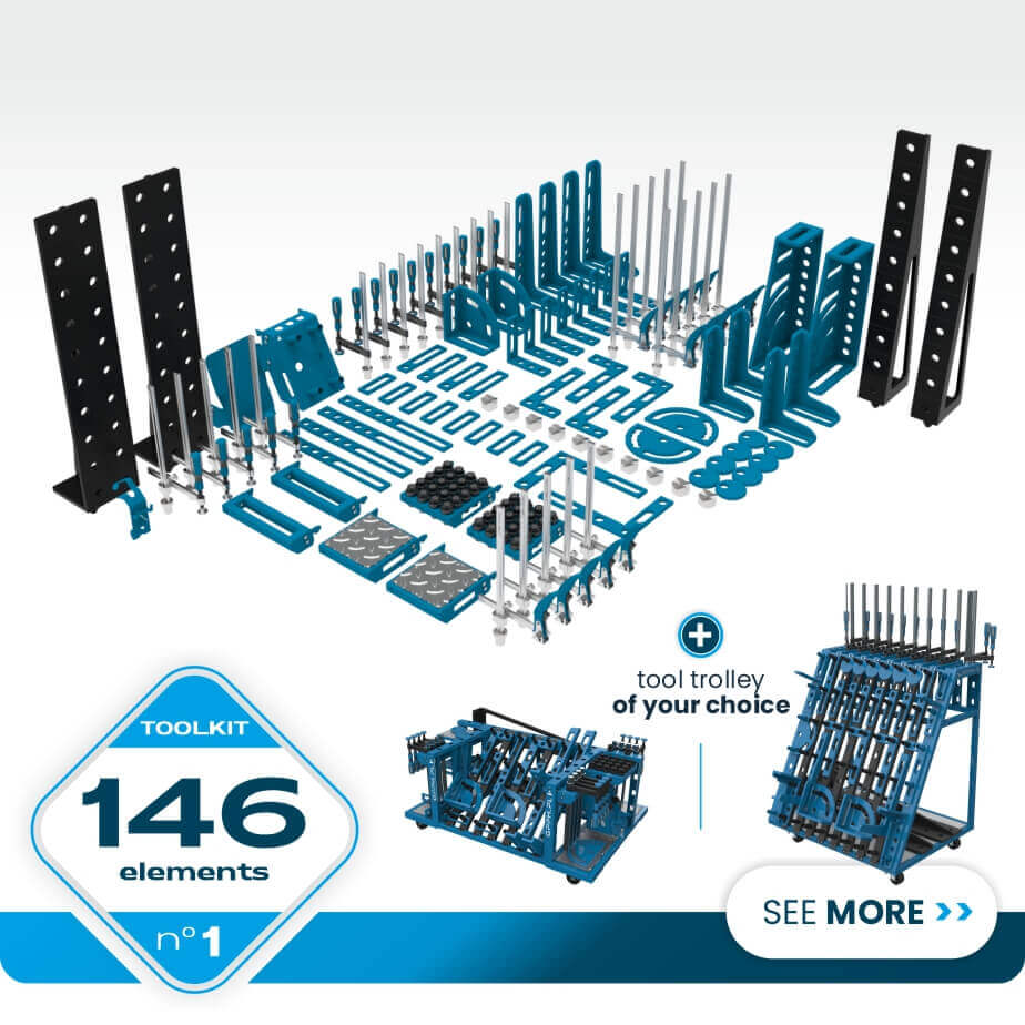 GPPH tool set no. 1 146 items - tool trolley M or L of your choice