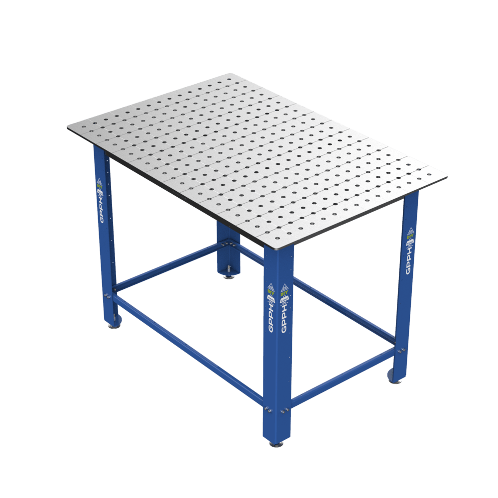 Stół Spawalniczy DIY na stopach 1200x800 mm fi16 mm siatka 50x50 mm