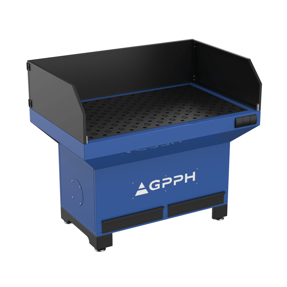 GPPH Stație de șlefuire și sudare Bază cu protecții 1270x770 mm fi28 mm grilă 100x100 mm