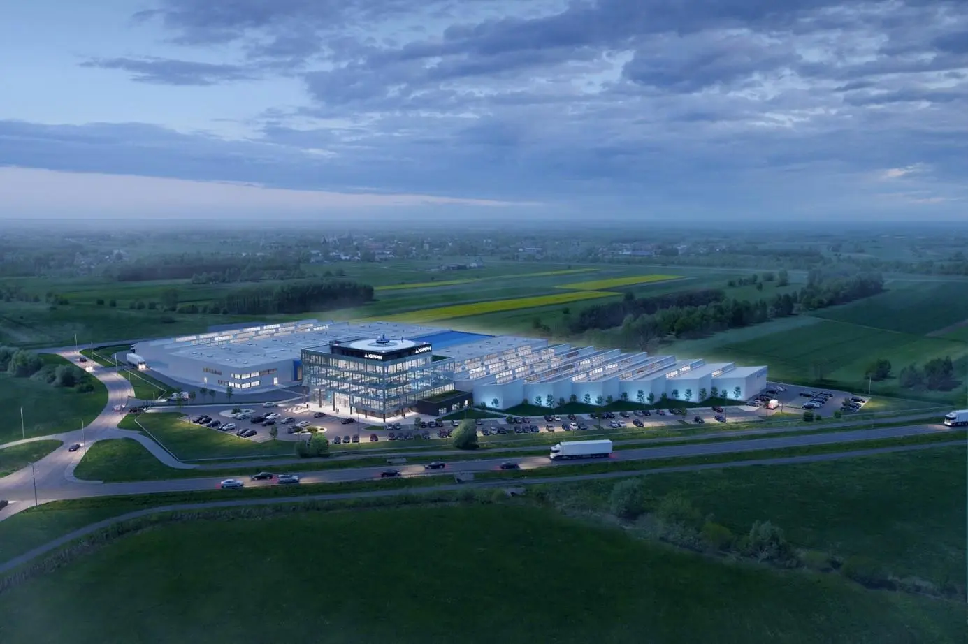 Vizualizare a noului sediu al companiei GPPH