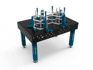 Tradycyjny stół spawalniczy PRO 2000x1000mm z ułożoną konstrukcją