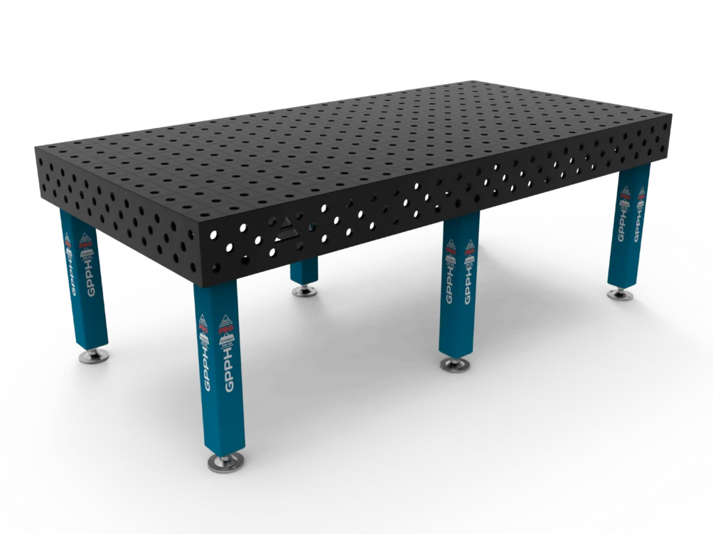 Svejsebord PRO 2400x1200 mm - på fødder