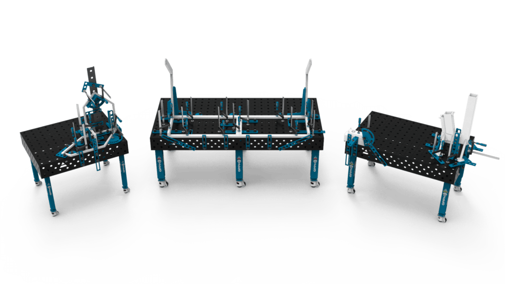 Mesas de soldadura - tradicionais com estruturas de soldadura