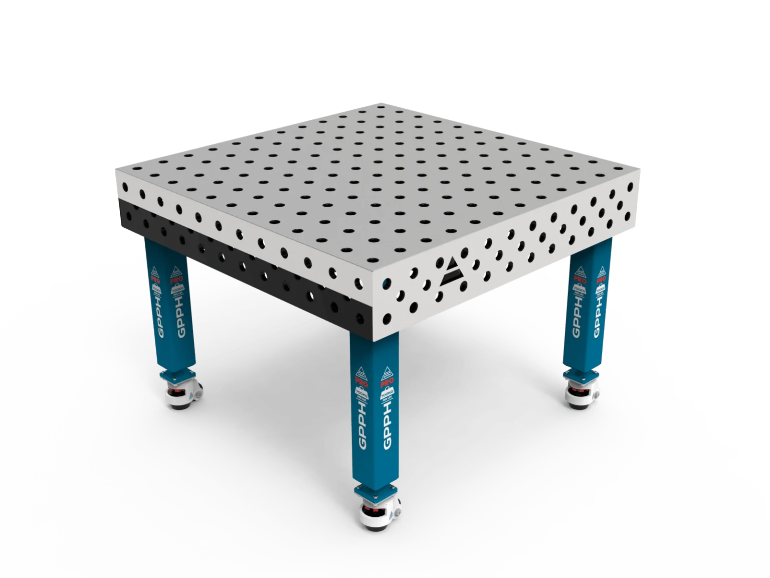 Traditionele lastafel met roestvaststalen opleg om vastplakken tijdens het lassen te voorkomen