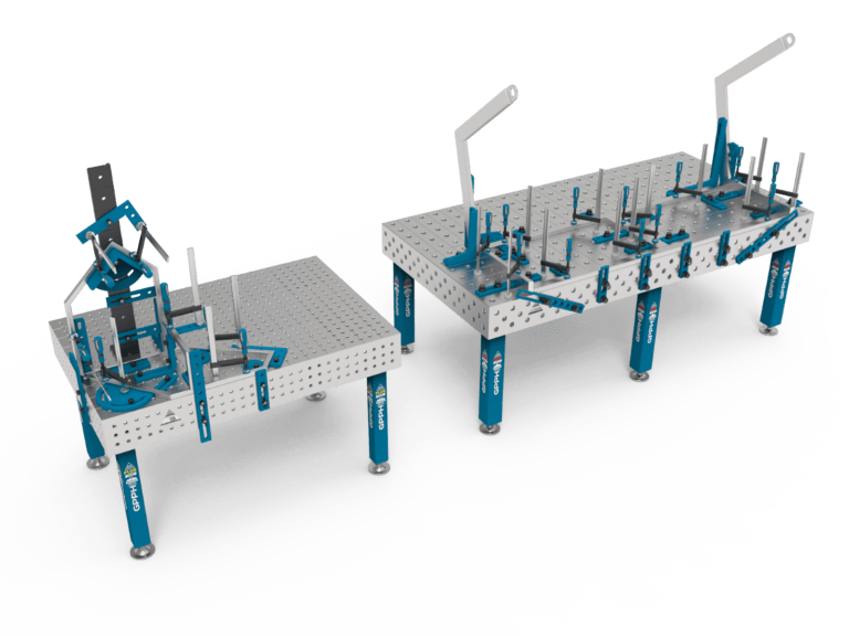 Varilne mize PLUS INOX in PRO INOX v velikostih 1500x1000 mm in 2400x1200 mm.