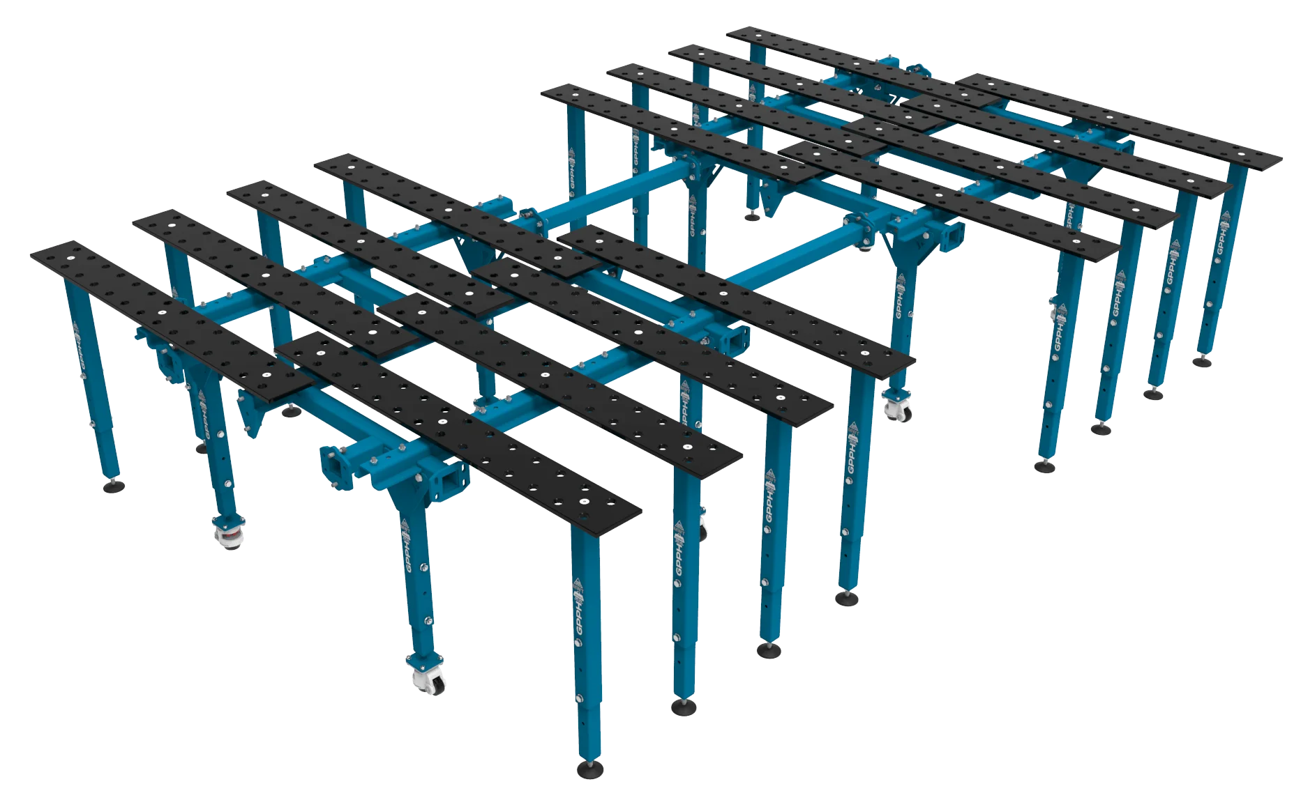 Modular Set with a large work surface 4000x2670 ⌀28 mm 100x100 grid e1695194376466