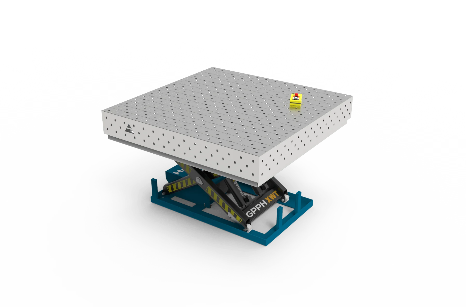 Podnośnik nożycowy ze stołem INOX 1500x1480